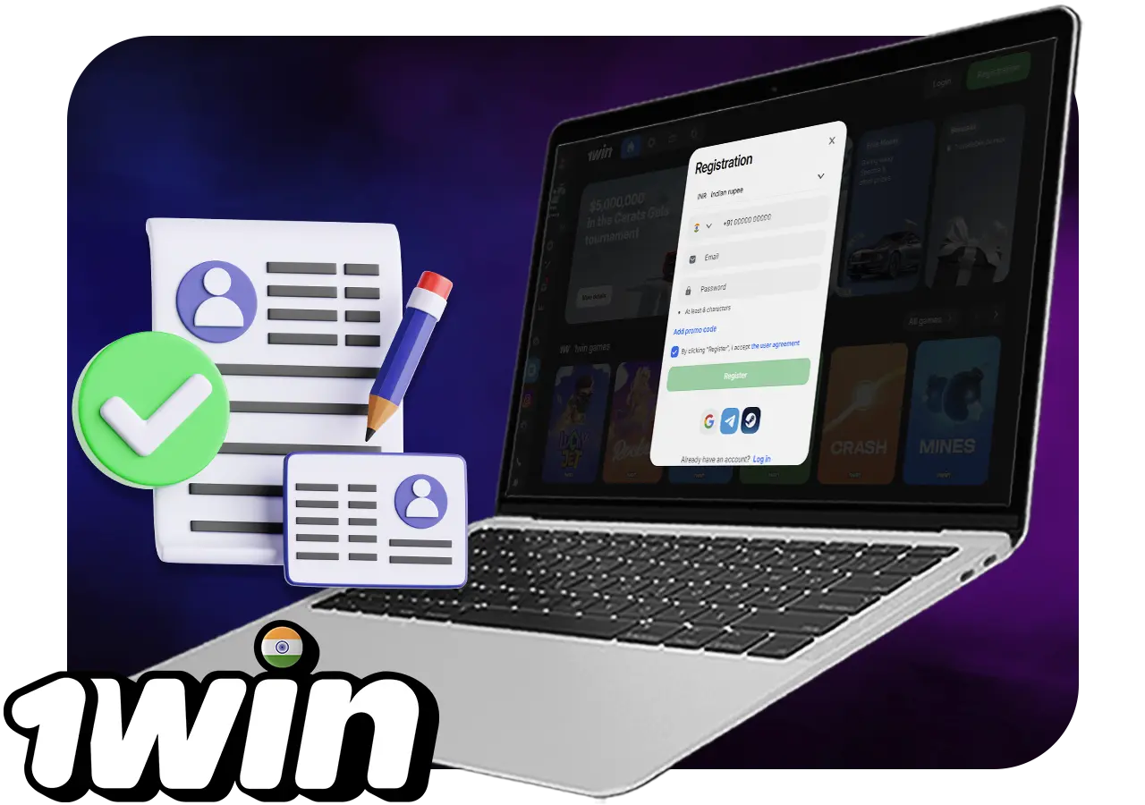 1Win Registration in India